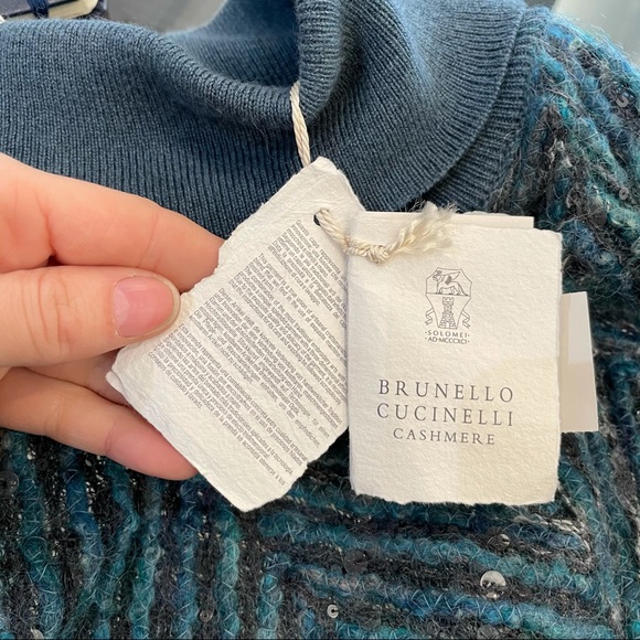 Brunello Cucinelli Cashmere Short Sleeve Sweater - Picture 9 of 15